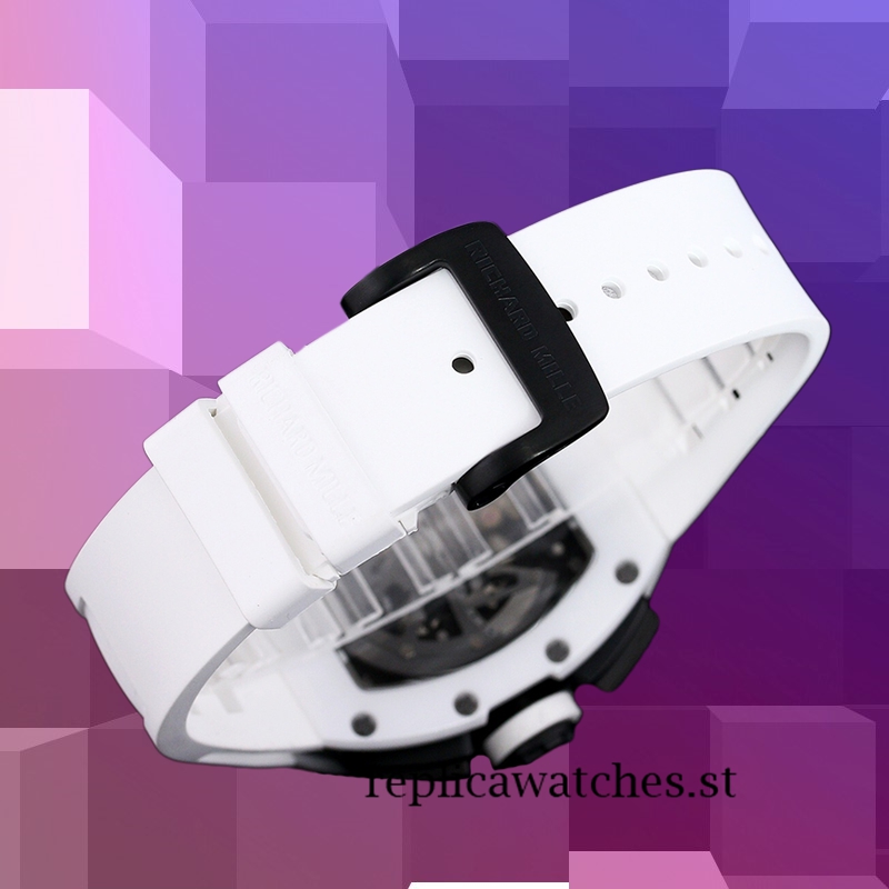 Richard Mille RM 011 50*40mm Men RM 011-028 Transparent Dial White - Image 4