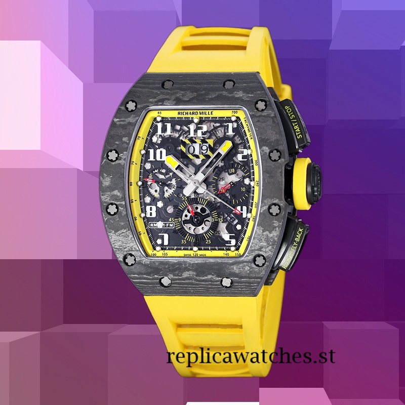Richard Mille RM 011 Men 50*40mm RM 011-031 Black - Image 2