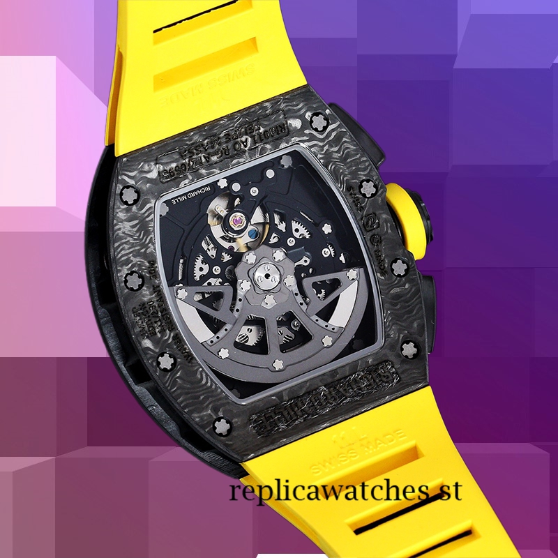 Richard Mille RM 011 Men 50*40mm RM 011-031 Black - Image 3