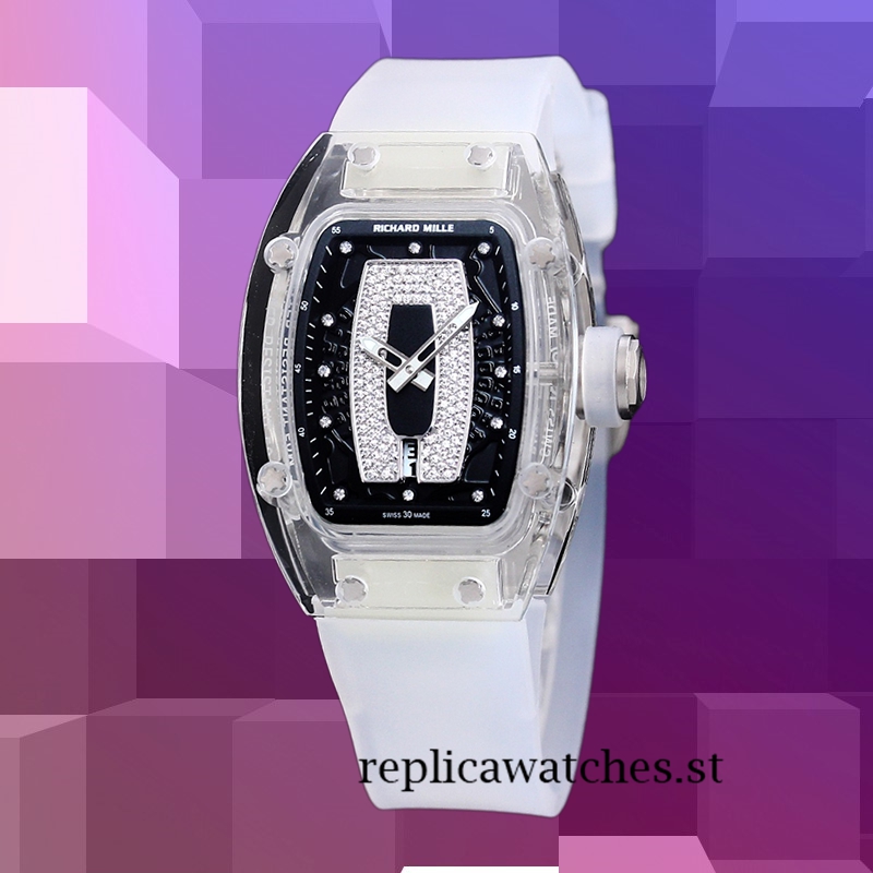 Richard Mille RM 07-02 RM 07-02-008 Ladies 46*32mm Transparent Black With Diamonds Dial - Image 2