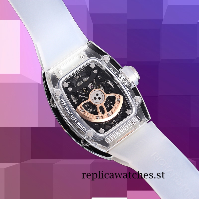 Richard Mille RM 07-02 RM 07-02-008 Ladies 46*32mm Transparent Black With Diamonds Dial - Image 3