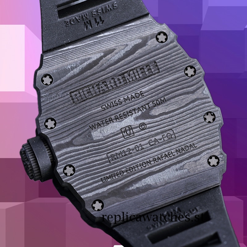 Richard Mille RM12-01 RM12-01 Men Around 50*40mm Black Transparent Dial - Image 4