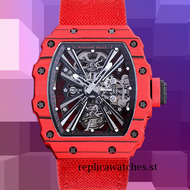 Richard Mille RM12-01 Men RM12-01 Around 50*40mm Red