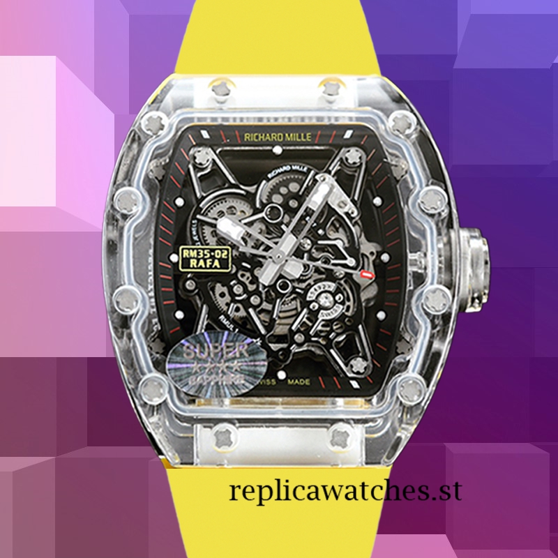 Richard Mille RM35-02 Men Around 50*40mm RM35-02 Transparent Transparent Dial