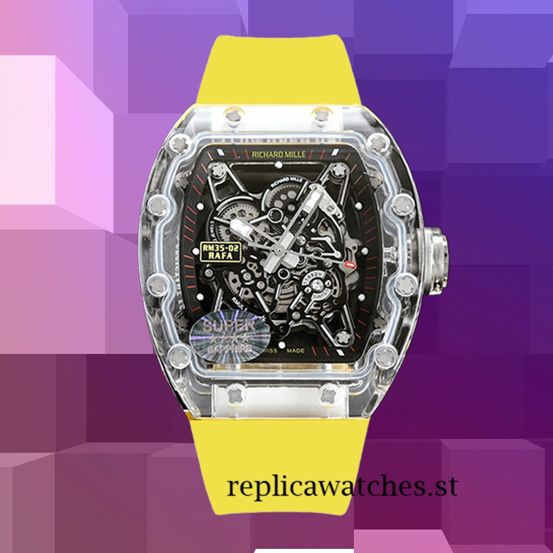 Richard Mille RM35-02 Men Around 50*40mm RM35-02 Transparent Transparent Dial - Image 2