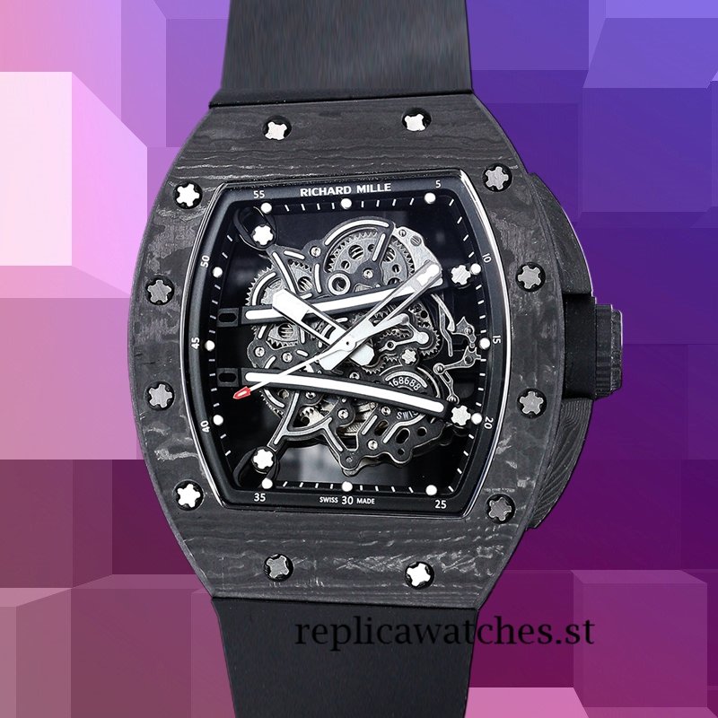 Richard Mille RM 61-01 RM 61-01-004 Men 50*40mm Black Transparent Dial
