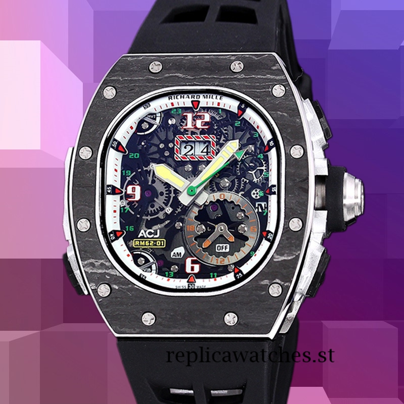 Richard Mille RM 62-01 50*42mm RM 62-01-004 Men Black