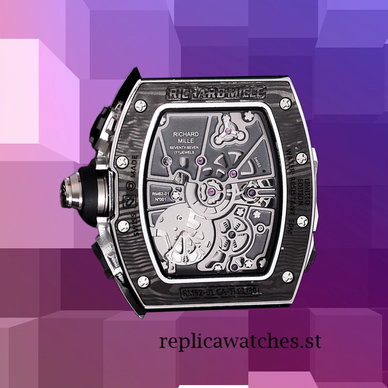 Richard Mille RM 62-01 RM 62-01-007 Men 50*42mm Automatic Black - Image 4