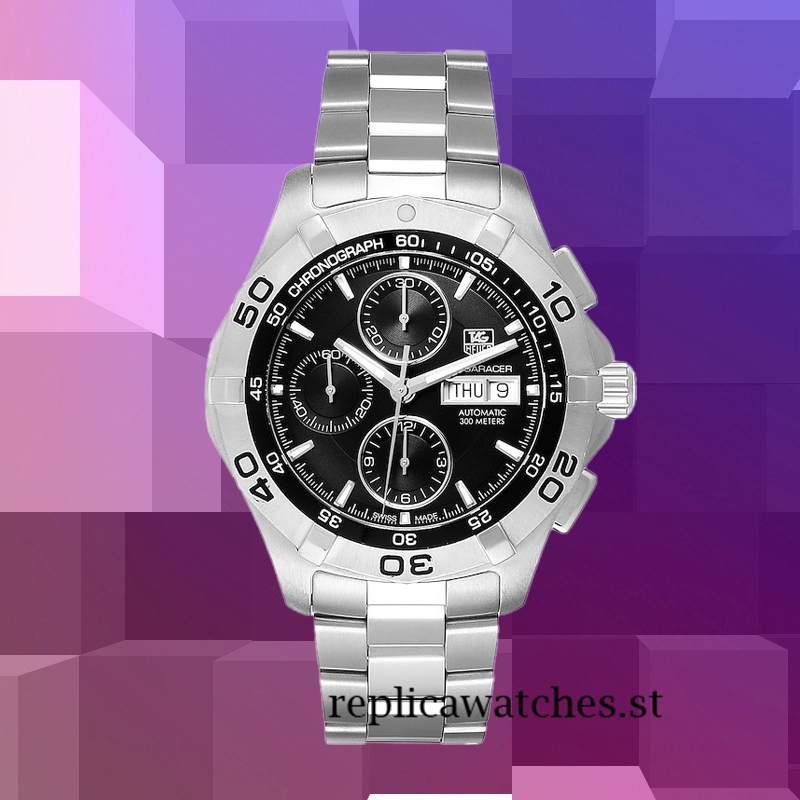 Tag Heuer Aquaracer Men's CAF2010.BA0815 Around 16mm Black Dial - Image 2