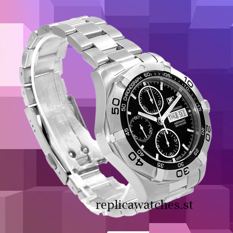 Tag Heuer Aquaracer Men's CAF2010.BA0815 Around 16mm Black Dial - Image 4