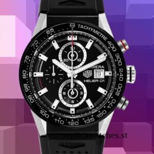 Tag Heuer Carrera CAR201Z.BA0714 15mm Men's Black Dial