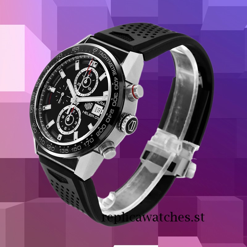 Tag Heuer Carrera CAR201Z.BA0714 15mm Men's Black Dial - Image 3