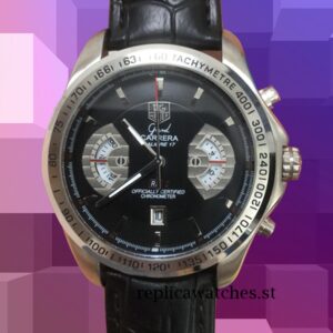 Tag Heuer Carrera Men's 15mm CAV511A.FC6225 Black Dial Automatic