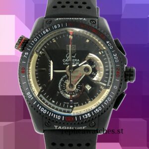 Tag Heuer Carrera CAV5185.FT6020 Men's 15mm Black Dial Japanese Quartz