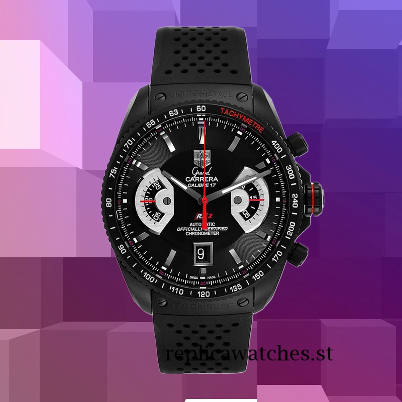 Tag Heuer Grand Carrera Around 15mm CAV518B.FT6016 Men's Black Dial 18cm - Image 2