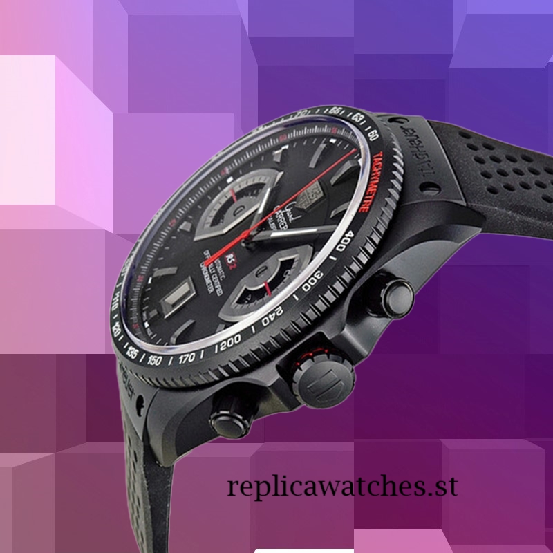 Tag Heuer Grand Carrera Around 15mm CAV518B.FT6016 Men's Black Dial 18cm - Image 3