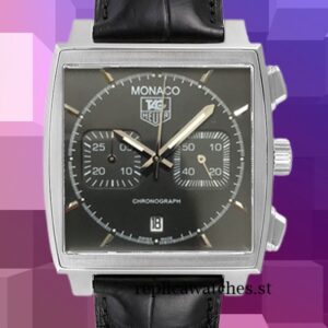 Tag Heuer Monaco CAW2110.FC6177 Men's 15mm Black Dial