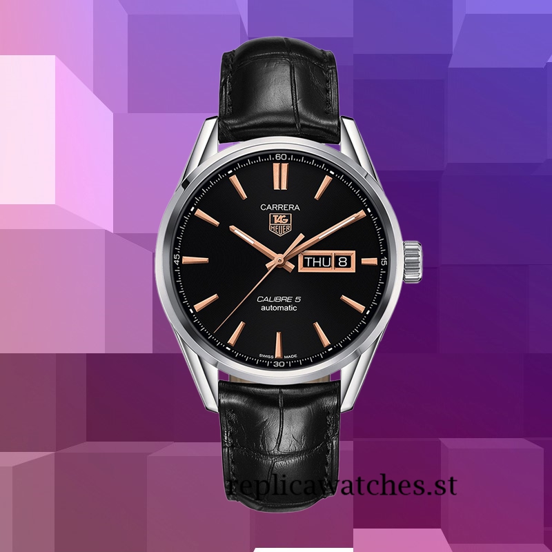 Tag Heuer Carrera Men's Around 13mm WAR201C.FC6266 Black Dial 18cm - Image 2