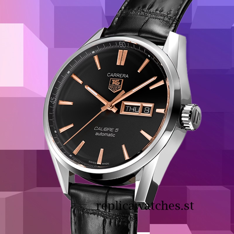 Tag Heuer Carrera Men's Around 13mm WAR201C.FC6266 Black Dial 18cm - Image 3