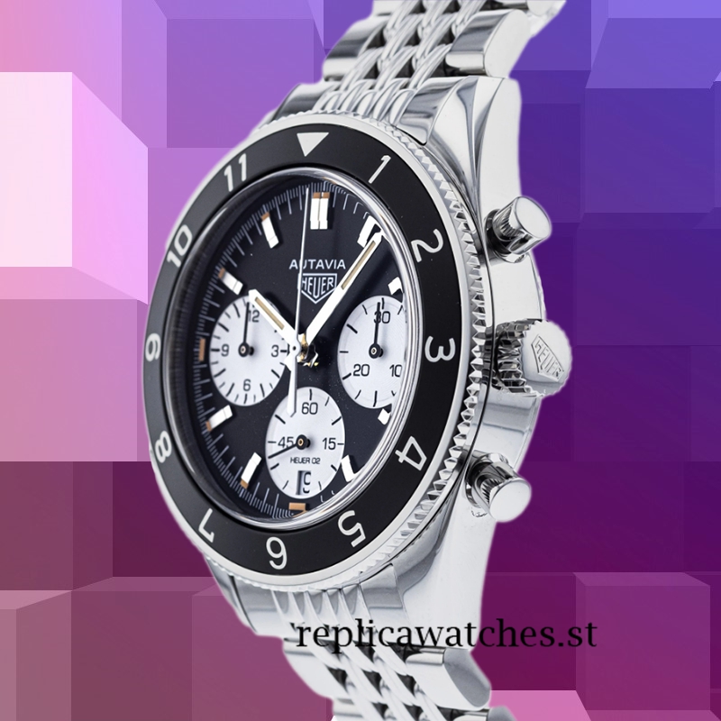Tag Heuer Autavia Men Around 14mm CBE2110.BA0687 Around 18cm Black Dial - Image 3