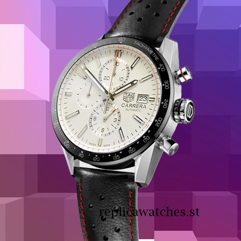 Tag Heuer Carrera Men CBM2110-003 Around 14mm White Dial Around 18cm - Image 3