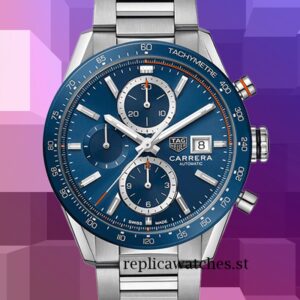 Tag Heuer Carrera Men Around 14mm CBM2112.BA0651 Quartz Blue Dial
