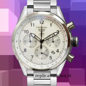 Tag Heuer Carrera CarreraWAB-016 Around 14mm Men Quartz White Dial