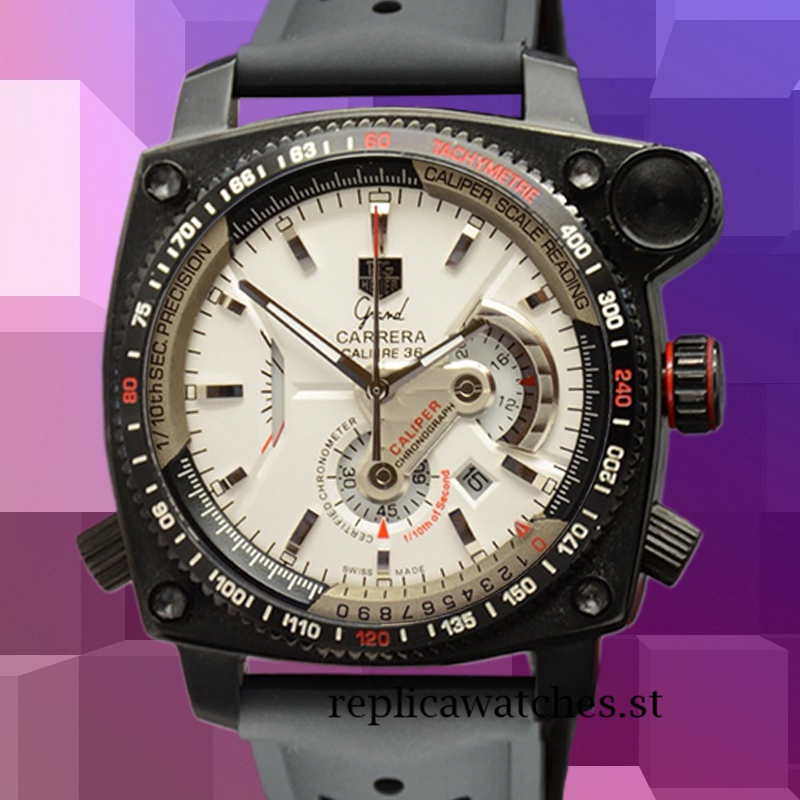 Tag Heuer Grand Carrera Around 14mm Men GrandCarreraWSR-004 White Dial