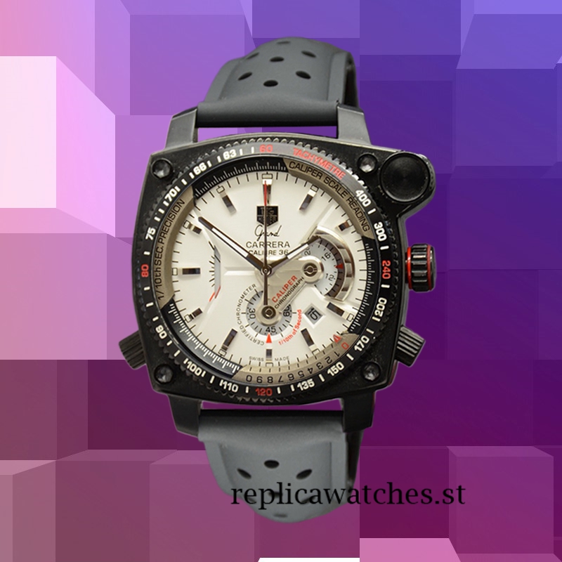 Tag Heuer Grand Carrera Around 14mm Men GrandCarreraWSR-004 White Dial - Image 2