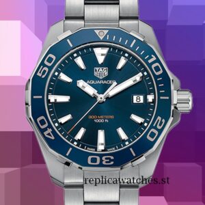Tag Heuer Aquaracer WAY111C.BA0928 Around 14mm Men Blue Dial