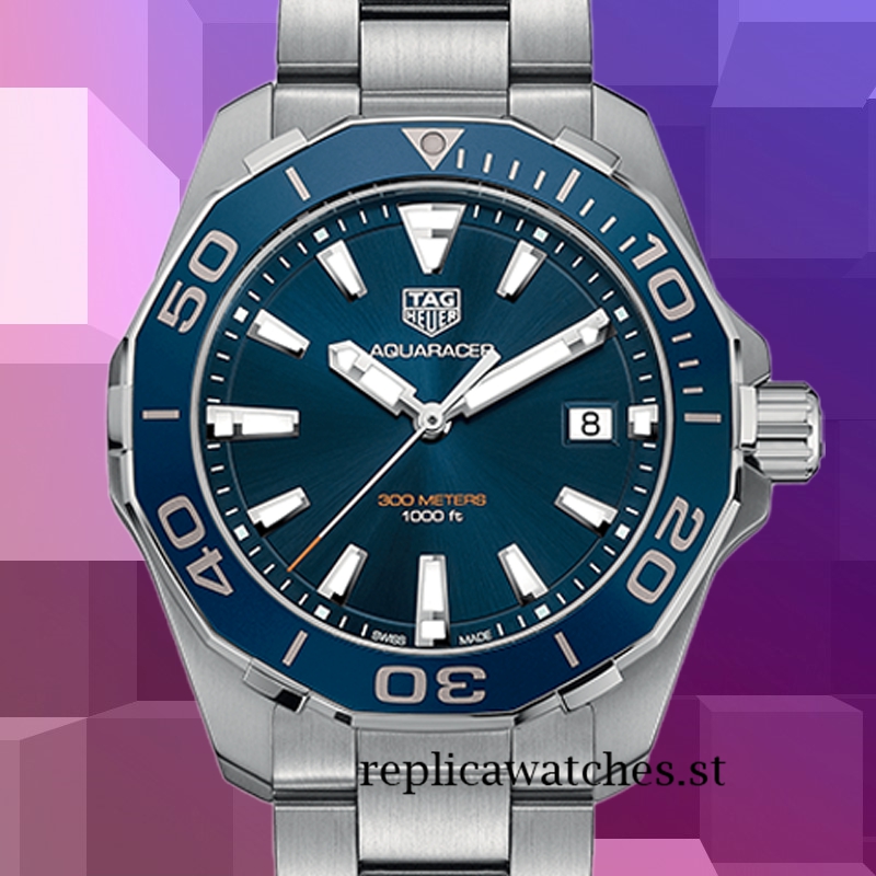 Tag Heuer Aquaracer WAY111C.BA0928 Around 14mm Men Blue Dial