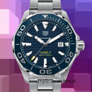 Tag Heuer Aquaracer WAY201B.BA0927 Men Around 14mm Blue Dial Automatic