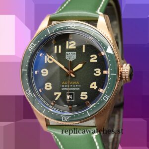 Tag Heuer Autavia Men WBE5190-001 Around 14mm Around 18cm Green Dial