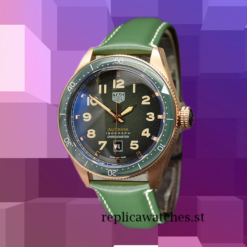 Tag Heuer Autavia Men WBE5190-001 Around 14mm Around 18cm Green Dial - Image 2