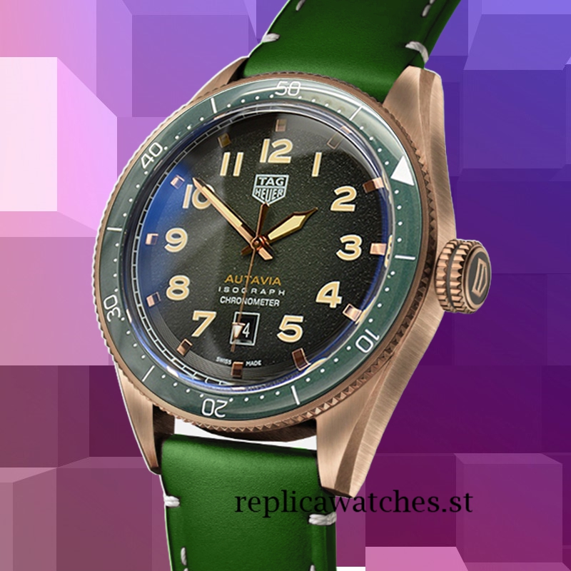 Tag Heuer Autavia Men WBE5190-001 Around 14mm Around 18cm Green Dial - Image 3