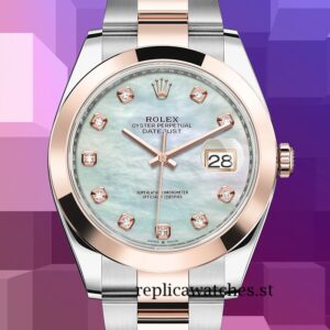 Rolex Datejust m126301-0013 Men's 41mm White Mother of Pearl Dial Silver-tone