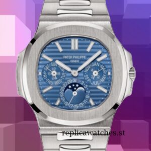 Patek Philippe Nautilus Men's 5740/1G-001 9mm Blue Dial 316 Stainless Steel