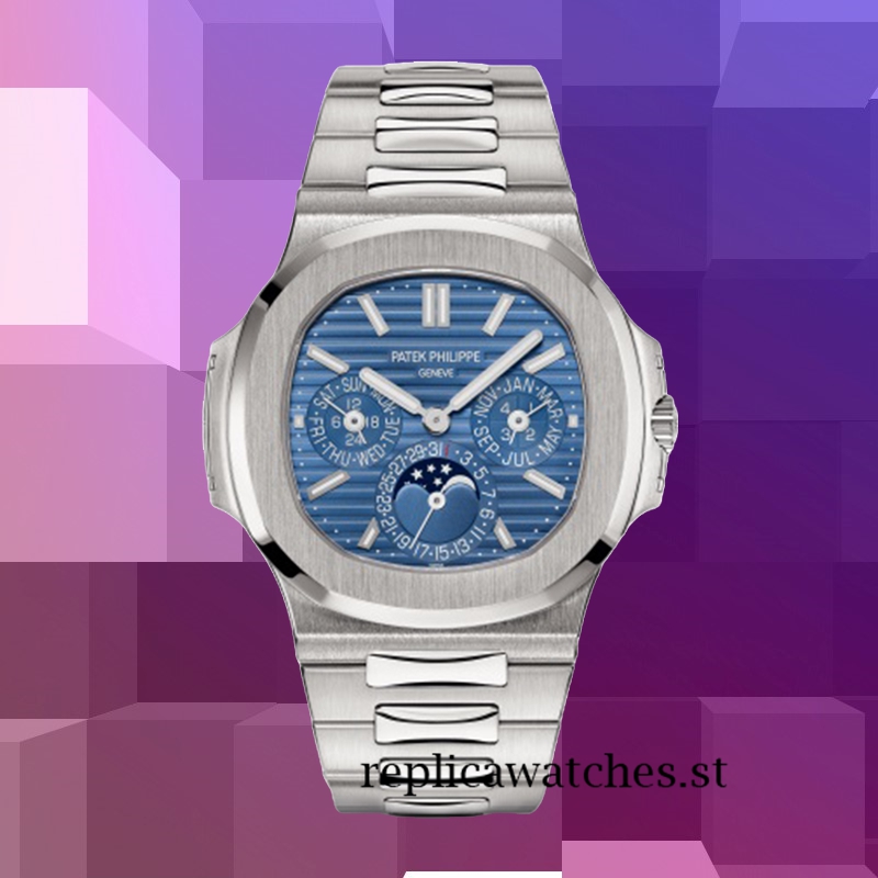 Patek Philippe Nautilus Men's 5740/1G-001 9mm Blue Dial 316 Stainless Steel - Image 2