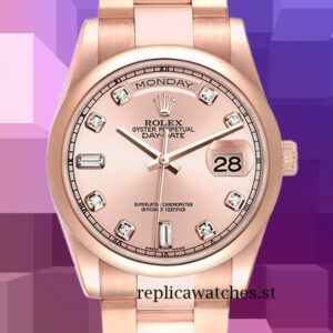 Rolex Day-Date 36mm 118205 Men's Rose Gold-tone
