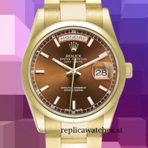 Rolex Day-Date Men's 36mm m118208-0343 Automatic