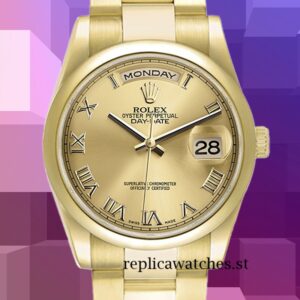 Rolex Day-Date 118208 Men's 36mm Gold-tone