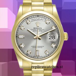 Rolex Day-Date 118208 36mm Men's Grey Dial