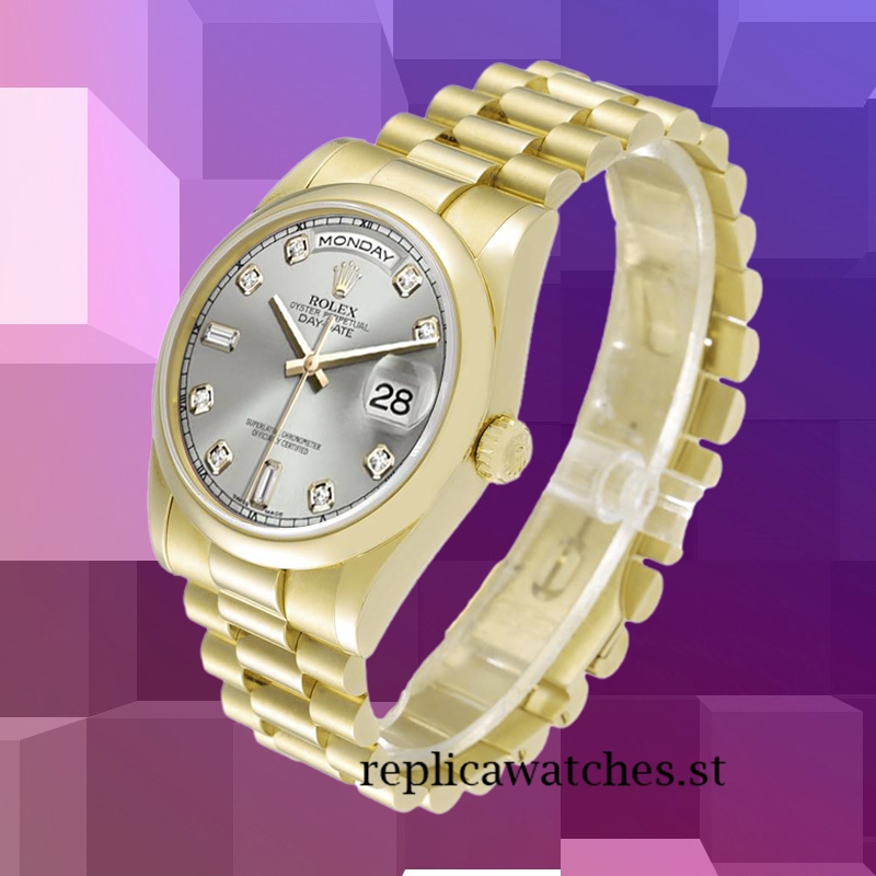Rolex Day-Date 118208 36mm Men's Grey Dial - Image 3