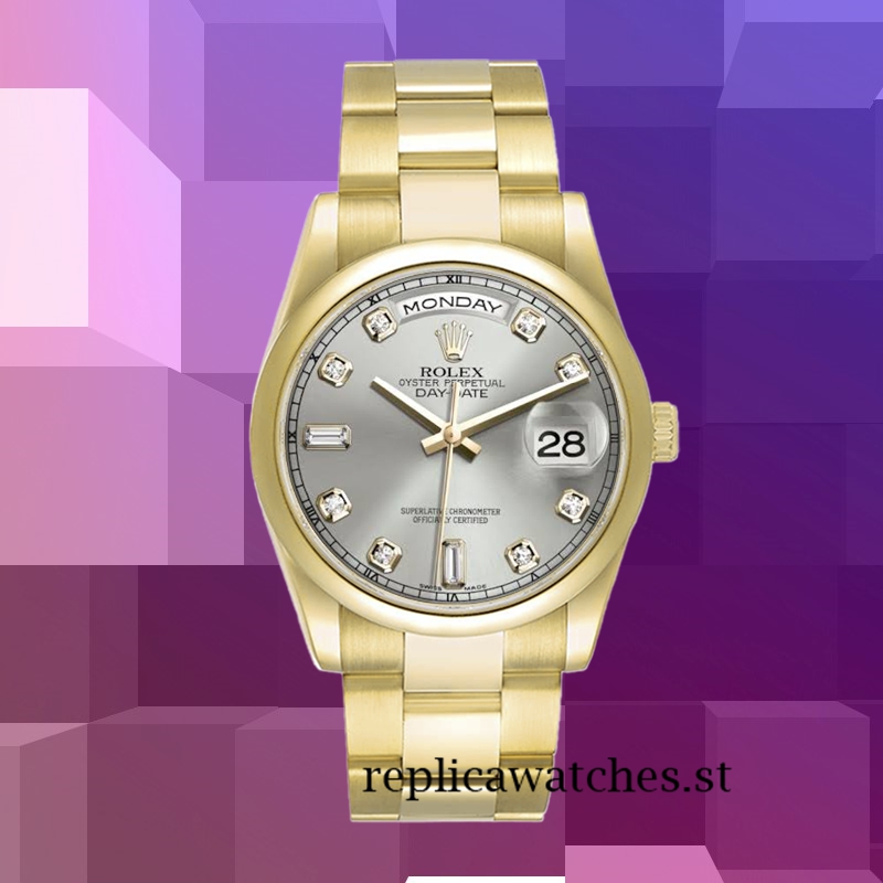 Rolex Day-Date 118208 36mm Men's Grey Dial - Image 5