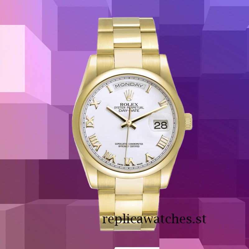 Rolex Day-Date Men's 36mm 118208-73208 White Dial Gold-tone - Image 2