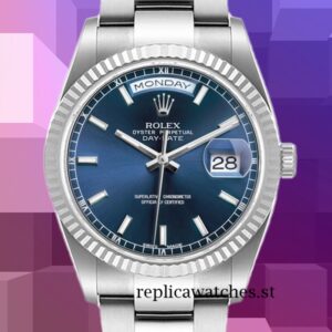 Rolex Day-Date Men's 36mm 118239 Automatic Silver-tone