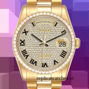 Rolex Day-Date Men's m118348-0226 36mm Gold-tone