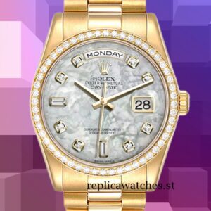 Rolex Day-Date 36mm Men's m118348-0100 Gold-tone
