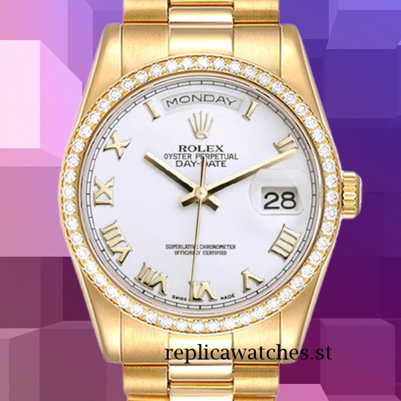 Rolex Day-Date Men's m118348-0150 36mm Gold-tone