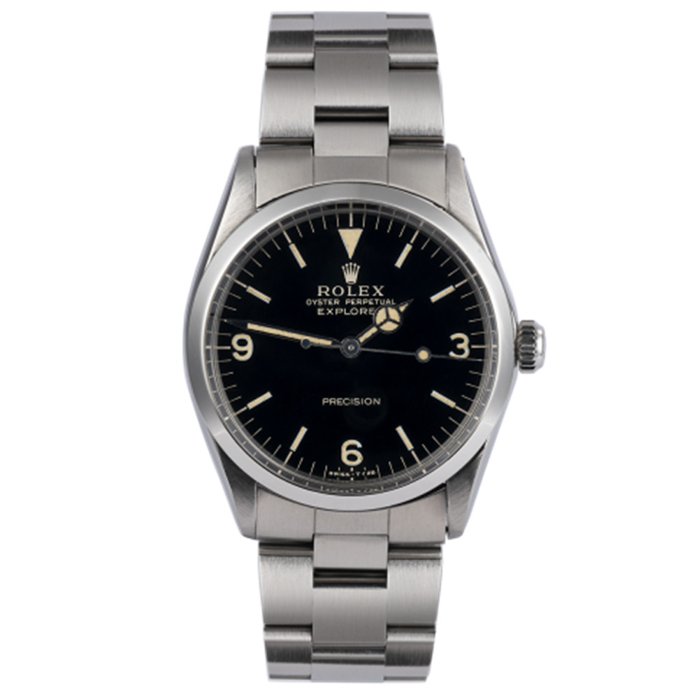 Rolex Explorer 34mm Stainless Steel Watch 5500